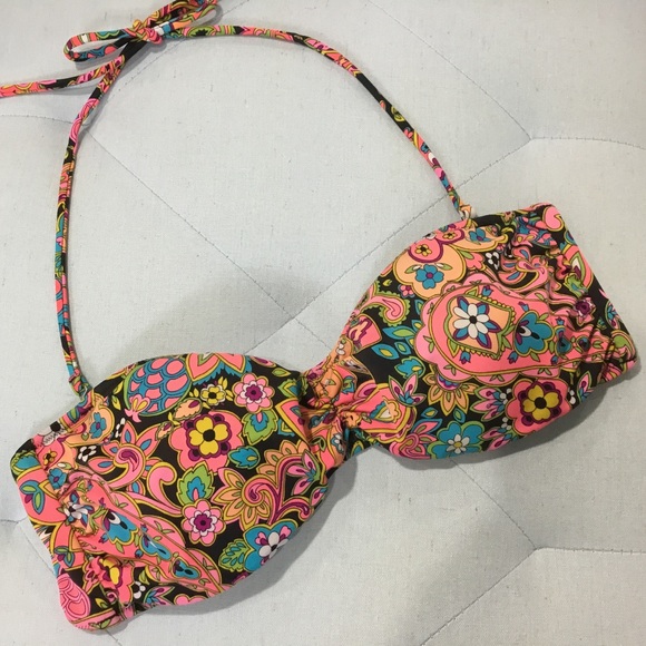 bustier bandeau bikini top